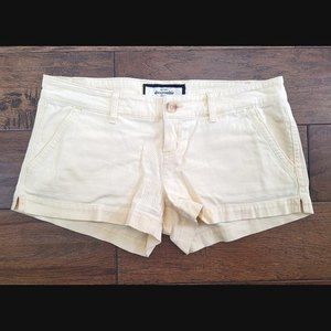 Pastel Yellow Abercrombie kids Shorts